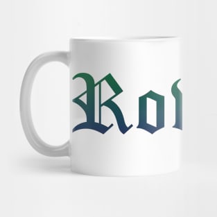 Rowing Gradient Text Mug